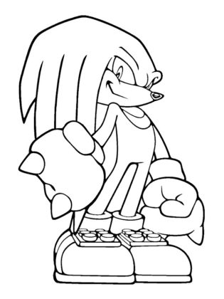 coloriage sonic