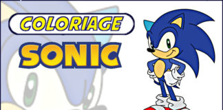 coloriage sonic