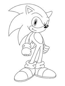 coloriage sonic