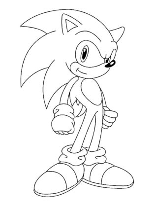 coloriage sonic