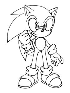 coloriage sonic
