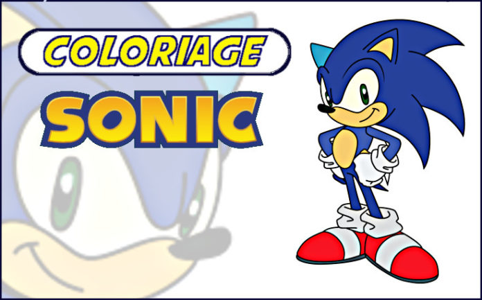 coloriage sonic