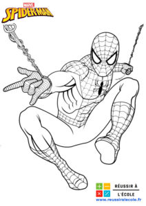 coloriage spiderman à imprimer