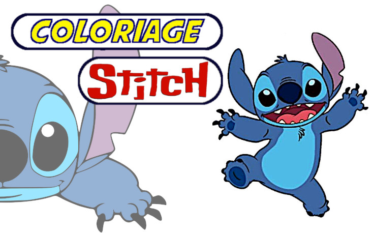 Coloriage Stitch Disney mignon kawai