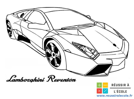 coloriage lamborghini