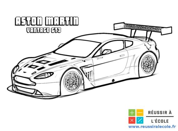 coloriage voiture de sport