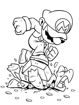 dessin de mario