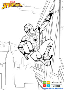 spiderman dessin a imprimer