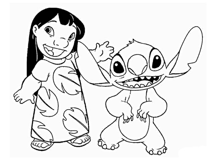 Coloriage Stitch : 20 Supers Dessins à Imprimer Gratuitement 20E