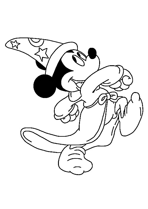 6 Grands dessin Mickey coloriage Disney 6 feutres pas cher 