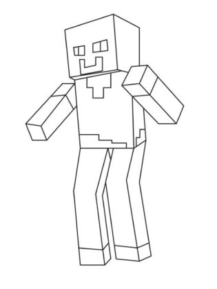 minecraft coloriage