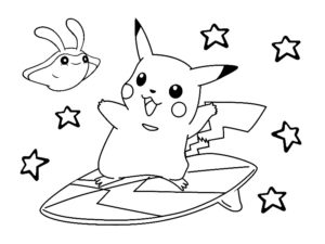 pikachu coloriage