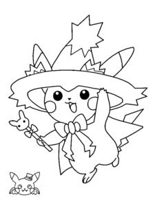 pikachu coloriage