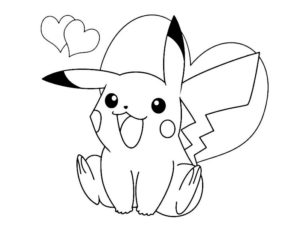 pikachu coloriage