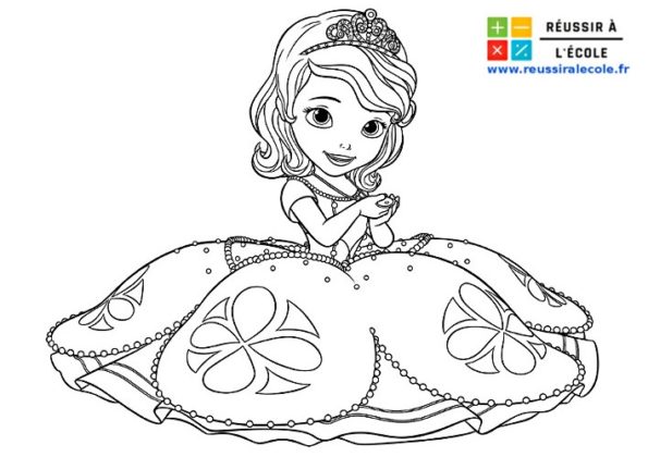 princesse sofia coloriage