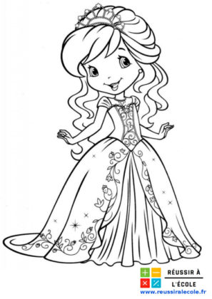 coloriage fille