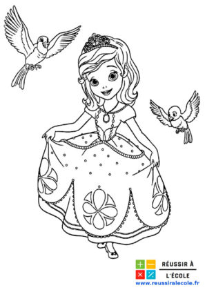 princesse sofia coloriage