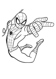 dessin spiderman à imprimer