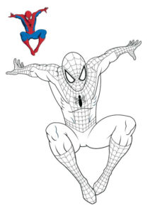 coloriage spider man