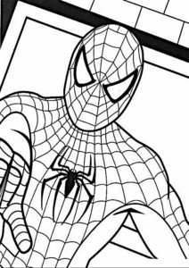 spider man coloriage