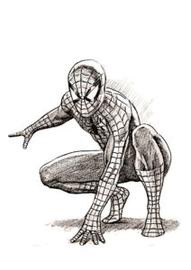dessin spiderman