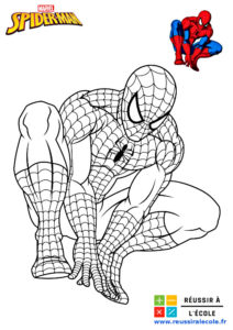 coloriage spiderman