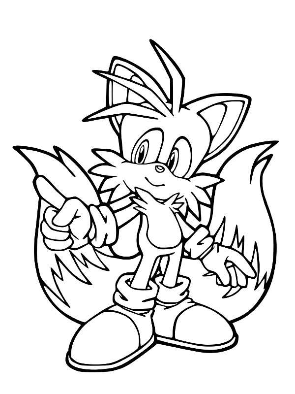 sonic tails  Coloriage sonic, Coloriage gratuit, Dessin sonic