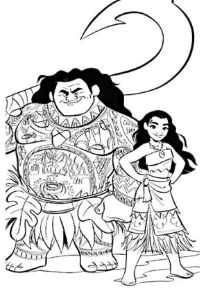 Coloriage Vaiana  nos 22 dessins à imprimer gratuitement