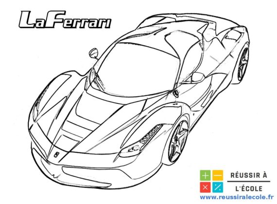 coloriage ferrari