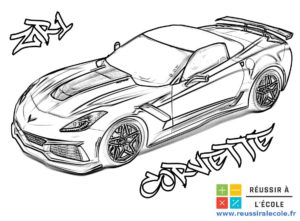 voiture coloriage