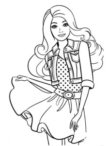 barbie coloriage