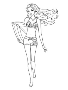 coloriage barbie