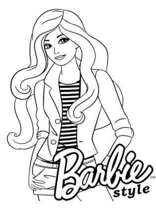 coloriage barbie
