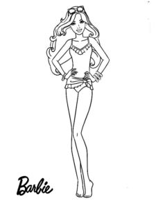 coloriage barbie