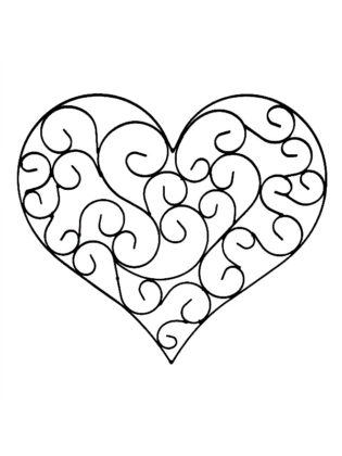 coloriage coeur