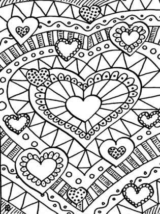 coloriage de coeur