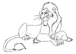 coloriage lion