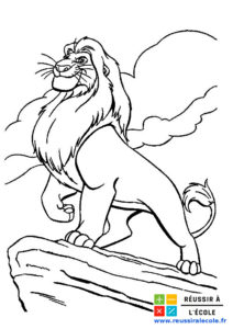 coloriage lion