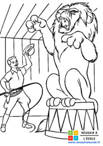 coloriage lion