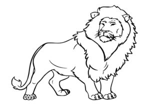 coloriage lion