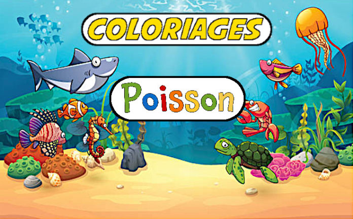 coloriage poisson