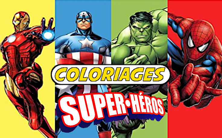 Coloriage Marvel Des super-héros à imprimer gratuitement