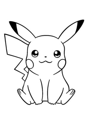 pikachu a colorier