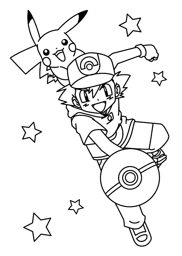 Coloriage Pokémon - Livre coloriage Pokémon Pikachu