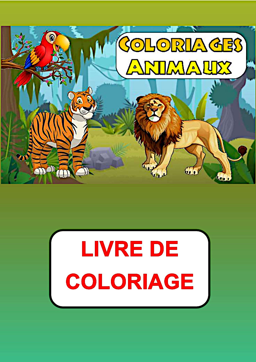 Livre de coloriage 2 ans Animaux Mes gribouillis : 20 animaux à