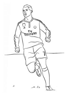 coloriage cristiano ronaldo