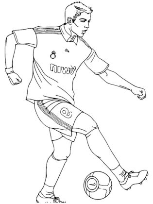 coloriage de foot