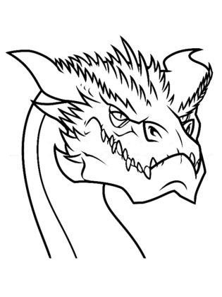 coloriage dragon