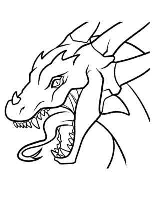 coloriage dragon