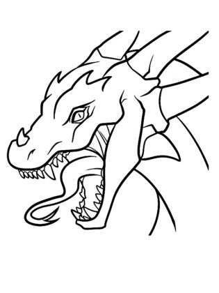 coloriage dragon